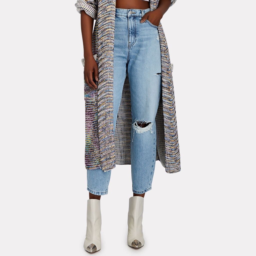 Frame Ultra High Rise Barrel Leg Jeans